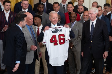 President Biden welcomes Atlanta Braves to White House