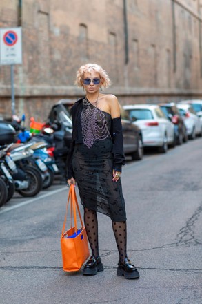 Christinna Kuan Outside Tods Fashion Show Editorial Stock Photo - Stock