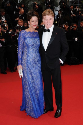 Robert Redford His Wife Sibylle Szaggars Editorial Stock Photo - Stock