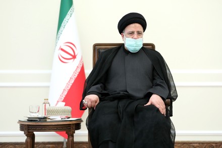 Iranian President Ebrahim Raisi Meets Family Editorial Stock Photo