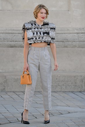 Lea Seydoux Attends Louis Vuitton Womenswear Editorial Stock Photo