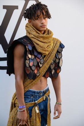 Jaden Smith arrives for the Louis Vuitton ready-to-wear Spring