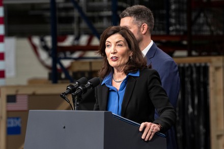 Governor Kathy Hochul Speaks Before President Editorial Stock Photo 