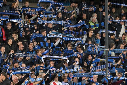 Club Brugge Fans During Europa League Editorial Stock Photo