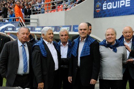 Former French Football Players Left Right Editorial Stock Photo - Stock