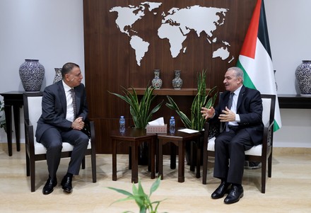 Palestinian Prime Minister Mohammad Shtayyeh Meets Editorial Stock ...