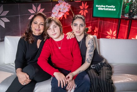 Gloria Estefan L Poses Her 10yearold Editorial Stock Photo - Stock