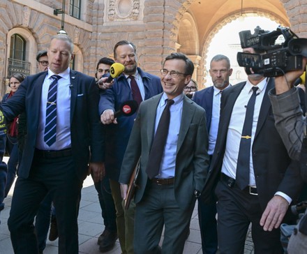 Moderate Party Leader Ulf Kristersson Surrounded Editorial Stock Photo ...