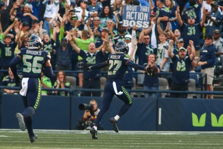 Seahawks rookie cornerback Tariq Woolen continues strong start with another  interception  The Seattle Times