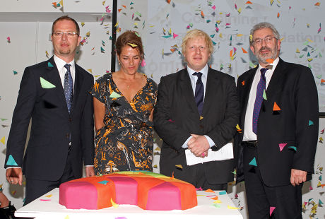 Boris Johnson Opens The Arlington Homeless Center In Camden Witht He Help From Tracy Emin Left Kevin Beirne Group Director And Right Sir Bob Kerslake...