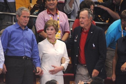 Us President George Bush Wife Laura Editorial Stock Photo - Stock Image