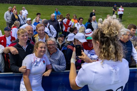 Englands Ellie Kildunne Capturing Team Mate Editorial Stock Photo ...