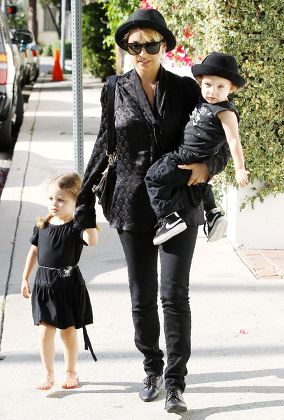 Nicole Richie and children leaving a private residence, Los Angeles, America - 16 Jun 2011