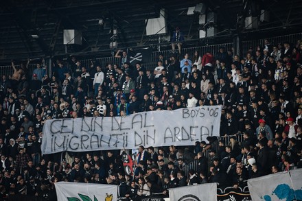 Fans Universitatea Cluj Showing Banner During Editorial Stock Photo ...