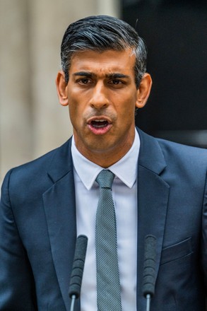 Rishi Sunak Arrives Downing Street New Editorial Stock Photo - Stock