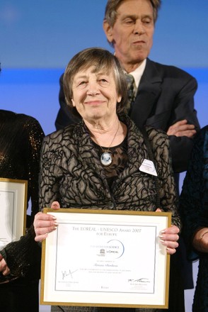Russian Tatiana Birshtein Receives Unescos Director Editorial Stock ...