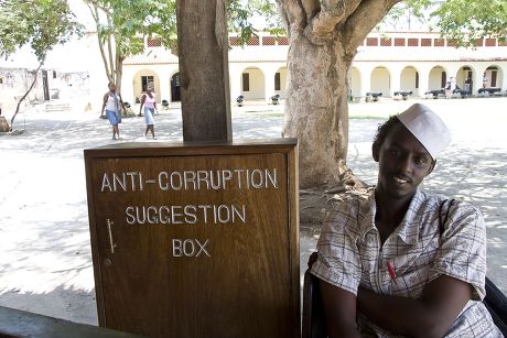 Anticorruption Box Man Smiling Mombassa Kenya Editorial Stock Photo ...