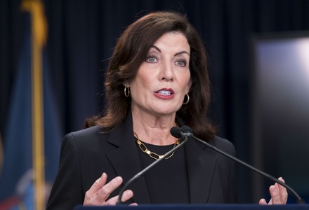 New York Governor Kathy Hochul Gives Editorial Stock Photo - Stock ...