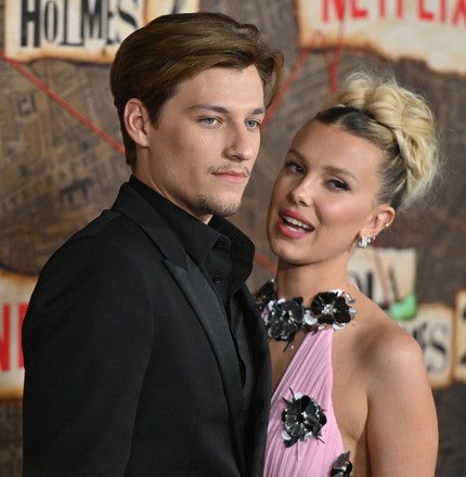 Jake Bongiovi Millie Bobby Brown Editorial Stock Photo - Stock Image