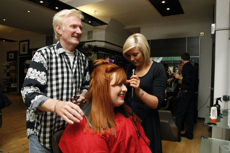 Michelle McManus gets a hair makeover at the Taylor Ferguson salon in Glasgow, Scotland, Britain - 20 Jun 2011
