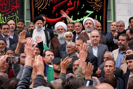 Iranian President Ebrahim Raisi Greets People Editorial Stock Photo ...