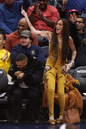 Winnie Harlow Attends Washington Wizards Vs Editorial Stock Photo