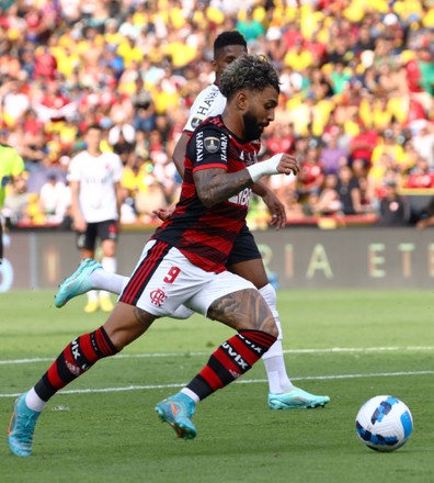 Gabriel Barbosa Flamengo Challenges Abner Athletico Editorial Stock ...