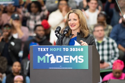 Michigan Secretary State Jocelyn Benson Speaking Editorial Stock Photo ...