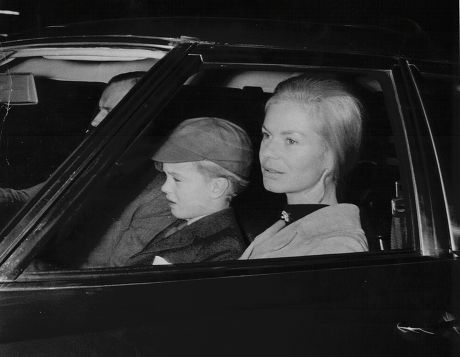 Duchess Of Kent With Her Son George Windsor Earl Of St Andrews On His Way Back To School. George Philip Nicholas Windsor.