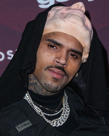 Chris Brown Arrives Exchange Editorial Stock Photo - Stock Image