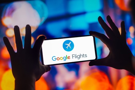 This Photo Illustration Google Flights Logo Editorial Stock Photo ...