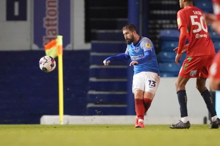 Portsmouth Defender Kieron Freeman During Efl Editorial Stock Photo ...