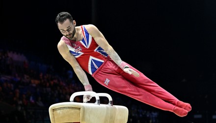 James Hall Gbr On Pommel Horse Editorial Stock Photo - Stock Image