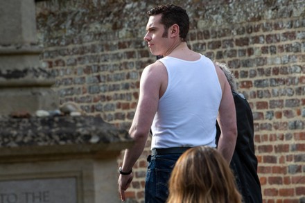 Tom Brittney Filming Latest Series Itv Editorial Stock Photo - Stock