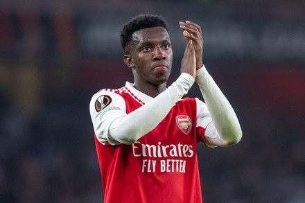 Eddie Nketiah Arsenal Fc Applauds Fans Editorial Stock Photo - Stock ...