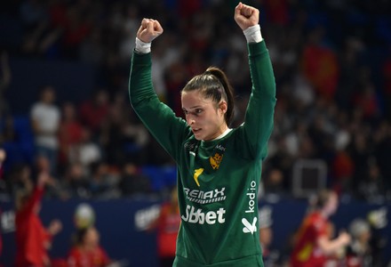 Montenegros Goalkeeper Marina Rajcic Reacts During Editorial Stock ...