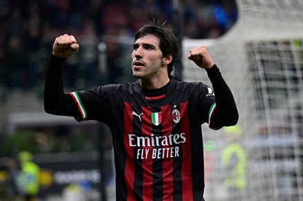 Sandro Tonali Ac Milan Celebrates Victory Editorial Stock Photo - Stock ...