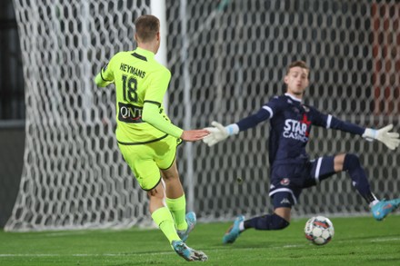 Referee Simon Bourdeaudhui Pictured During Croky Editorial Stock Photo 