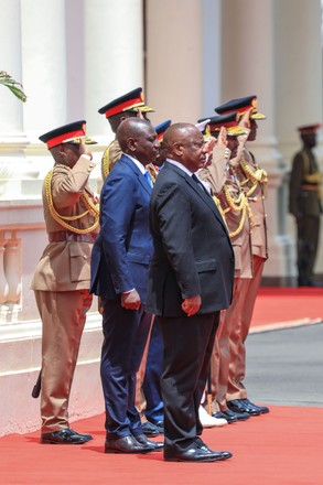 South African President Cyril Ramaphosa R Editorial Stock Photo - Stock ...