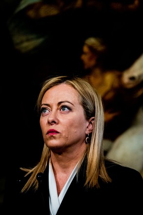 Italian Prime Minister Giorgia Meloni During Editorial Stock Photo ...