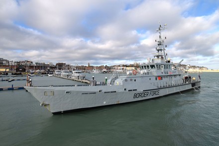 Border Force Cutters Sail Ramsgate Harbour Editorial Stock Photo ...