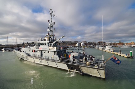 Border Force Cutters Sail Ramsgate Harbour Editorial Stock Photo ...