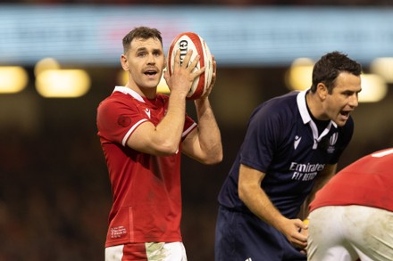 Tomos Williams Wales Gives Instructions During Editorial Stock Photo ...