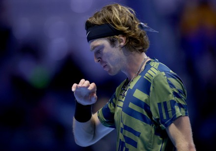 Andrey Rublev Russia Sticks Out His Editorial Stock Photo - Stock Image ...