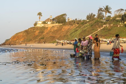 Fishermens Wives On Beach Fish Market Editorial Stock Photo - Stock