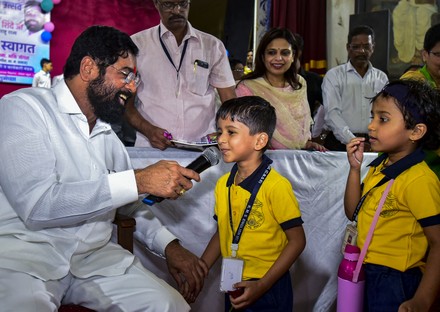 Maharashtra Chief Minister Eknath Shinde During Editorial Stock Photo ...