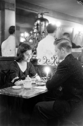 Man Woman Eating Restaurant New York Editorial Stock Photo - Stock