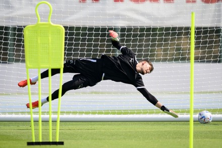 Switzerlands Goalkeeper Gregor Kobel Attends Open Editorial Stock Photo ...