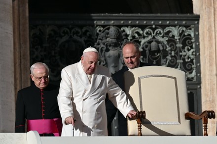 Pope Francis Monsignor Leonardo Sapienza During Editorial Stock Photo