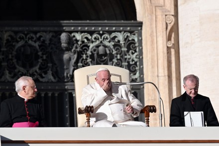 Pope Francis Monsignor Leonardo Sapienza During Editorial Stock Photo ...